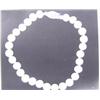 Image 1 : Cultured Pearl Bracelet w/ 14 K white gold clasp- pearls are spherical, 5.50 mm - 6.50 mm, fine lust