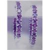 Image 1 : Amethyst Hoop Earrings, 14K white gold- atheist are round, faceted, approx. 6.84 carats, transparent