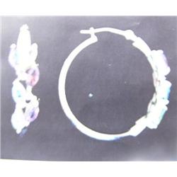 Multigemstone Hoop Earrings, 14K yellow gold- Peridot, amethyst, garnet, topaz, and citrine are marq