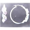 Image 1 : Multigemstone Hoop Earrings, 14K yellow gold- Peridot, amethyst, garnet, topaz, and citrine are marq
