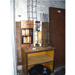 Lot of: 5 CD holders, storage cabinet, bag of CDs (128)