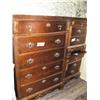 Image 2 : Lot of: queen head/foot boards, box spring, mattress, 5-drawer dresser, 2 night stands (128)