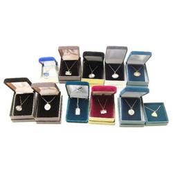 Complete set of Iditarod necklaces 1985-1995- same matching number (86)