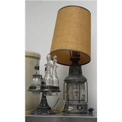 Antique ships lamp - electrified, cruet set (130)