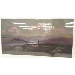 CHOICE on 6: 2 pieces- Scot McDaniels print of Mt. McKinley 11 x 21-1/2; numbered photo of sunlight 