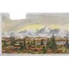 Image 4 : CHOICE on 6: 2 pieces- mountain range by David L. Powers- 6-1/2 x 22; James Belcher "Sunrise"- 21 x 