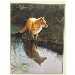 CHOICE on 6: double-matted print E. L. Marris of red fox- 24 x 18 (23)