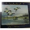 Image 3 : CHOICE on 6: 2 pieces- signed and numbered print by Gary Lyons 180 of 500 of falcon and duck- image 