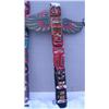 Image 1 : Alaska style totem pole- 79" tall with detachable wings (4)
