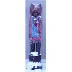 Cigar store Indian- imported- 73" tall (4)