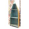 Image 1 : 3-shelf bookcase in shape of boat- 55-1/2" tall (4)