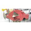 Image 1 : Hanging fish sign "Fish" and "Seafood" painted on each side (4)