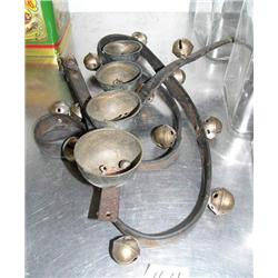 Lot of: set of sleigh bells, and set of Hames bells(130)