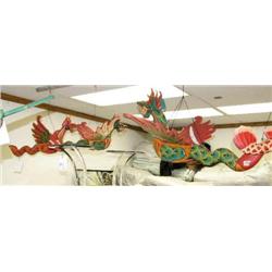 Lot of 3: wooden flying dragons (4)