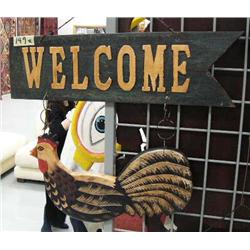 CHOICE on 2: Welcome signs - Chicken (4)