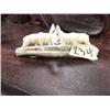 Image 1 : Pair of carved ivory fighting bull moose mounted on ivory- 1-1/4" tall, 4" long (2)