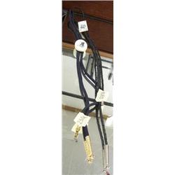 CHOICE on 2 scrimshawed ivory bolo ties: polar bear (2)