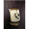 Image 1 : Ivory platchet with scrimshawed walrus mounted on bone (2)