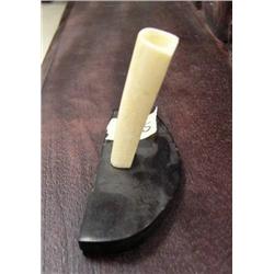 Ivory pen holder mounted on baleen (2)