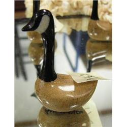 CHOICE on 3 Canadian Geese made by Aningayou- made from bone and ivory- 2" tall (2)