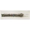 Image 2 : Lot of 2: 7" wizard-like metal stick with crystal and jewels, blue gemstone necklace (2)