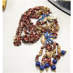 Necklace made with stone and beads (2)