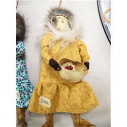 CHOICE on 2 Hooper Bay dolls- with Calico dresses berry picking (2)