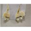 Image 2 : Lot of 4 Ivory earrings by RB Kokuluk - 2 Musk Ox, 2 Polar bear (2)