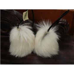 CHOICE on 2 Eskimo yo-yos made from polar bear fur (2)
