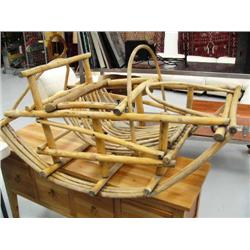 Wooden child's rocker (138)