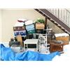 Image 1 : Lot of: 3 TVs, Xerox machine, speakers, trunks/chests, end tables, etc. (128)