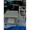 Image 3 : Lot of: 3 TVs, Xerox machine, speakers, trunks/chests, end tables, etc. (128)