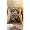 Image 2 : Box of pulleys, wires wheel cups, drill grinding
