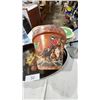 Image 3 : Fruit serving platter, lidded cannisters, flower