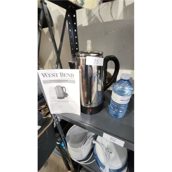 West bend 2.5 cup percolator