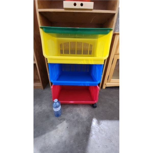 Plastic rolling organizer