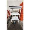 Image 1 : Metal table w/ shelves 20"w x 24"d x 36"h