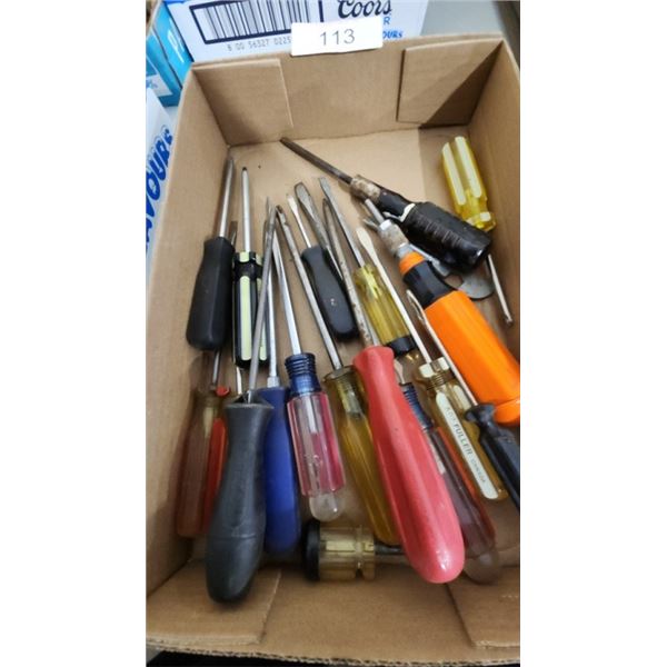 Collection of screw drivers