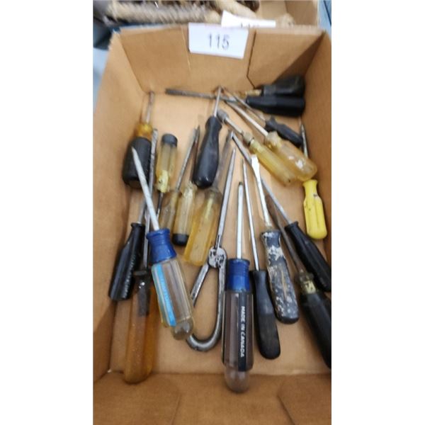 Collection of screw drivers