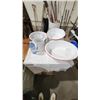 Image 1 : Vintage enamel bowl set, pitcher