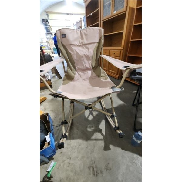 2 folding camping chairs