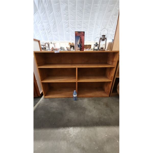 Wood bookshelf 48x11.5x32h