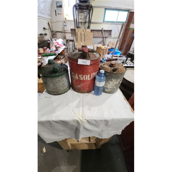 Vintage metal gas can