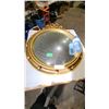 Image 1 : Antique Framed round mirror 23" diameter