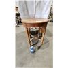 Image 1 : Antique Round end table 18d x 23h