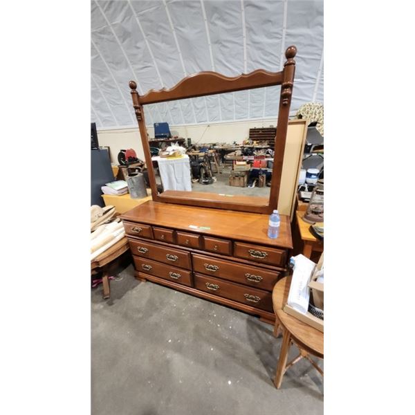 Vintage Vilas Canada large dresser w/ mirror 58.5x18x74h