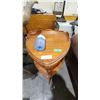 Image 1 : Antique Triangular end table 19x19x28h
