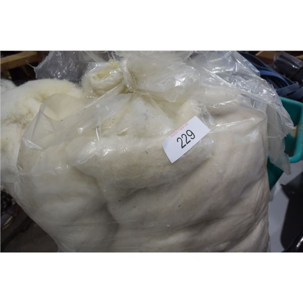 Bag of sheep wool