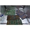 Image 1 : Collection of vintage licence plates