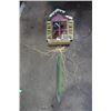 Image 4 : Outdoor thermometer, 2 bird house ornaments